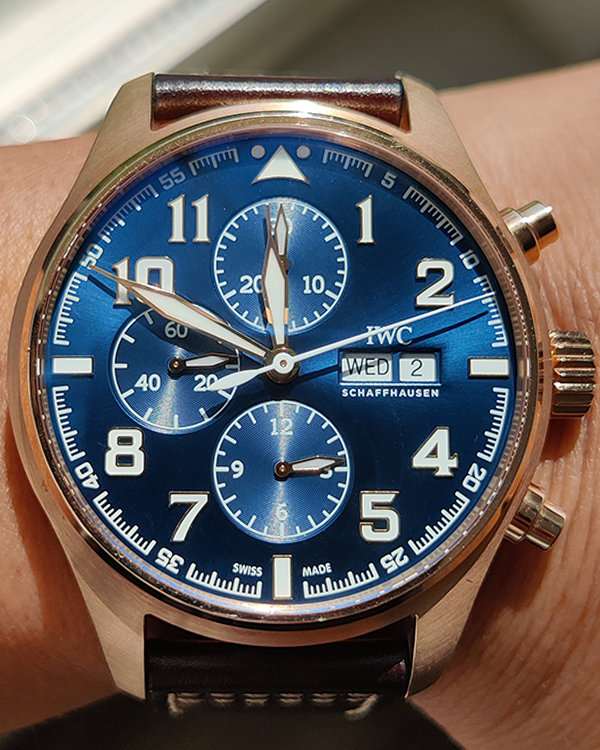 2019 IWC Pilot Chronograph “Le Petit Prince” 43MM Blue Dial Leather Strap (IW377721)