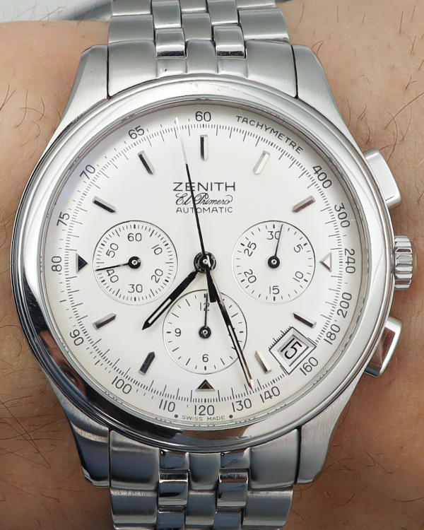 Zenith El Primero Chronograph 38MM Silver Dial Steel Bracelet (02.0501.400/01.M501)