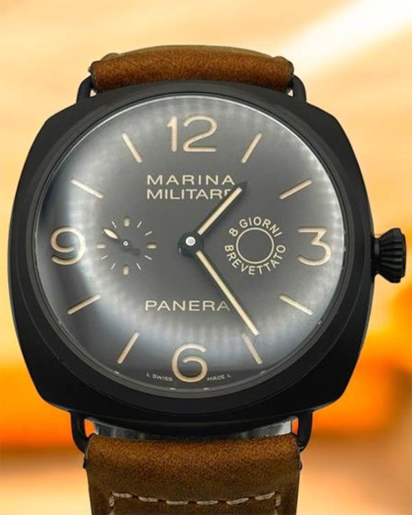 Panerai Radiomir "Composite Marina Militare 8 Giorni" L.E. 47MM Brown Dial Leather Strap (PAM00339)