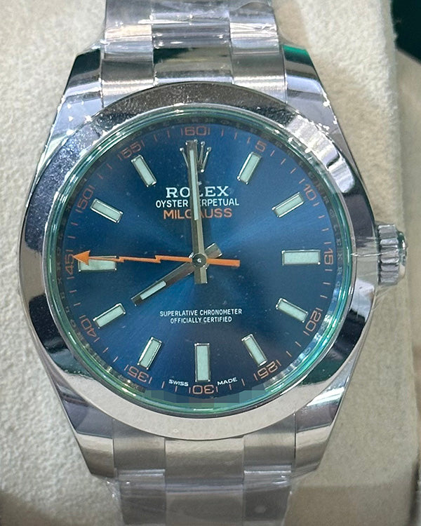 2020 Rolex Milgauss 40MM Blue Dial Oyster Bracelet (116400GV)