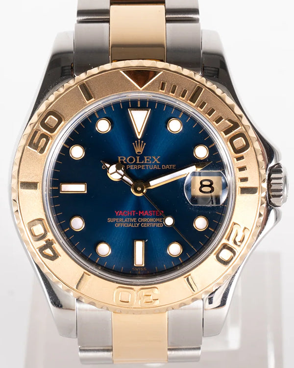 Rolex Yacht-Master 35MM Blue Dial Two-Tone Oyster Bracelet (168623)