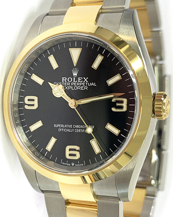 2023 Rolex Explorer 36MM Black Dial Two-Tone Oyster Bracelet (124273)