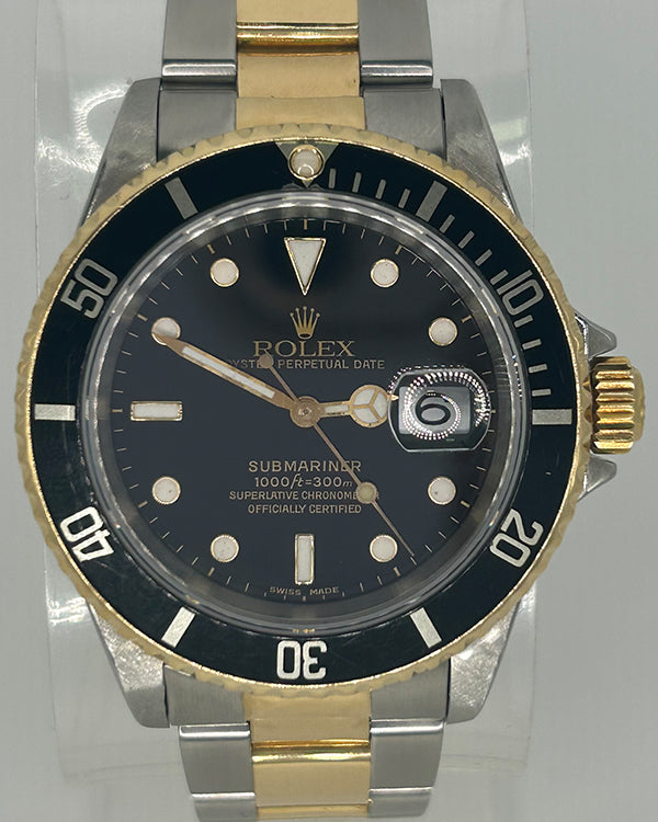 Rolex Submariner Date 40MM Black Dial Two-Tone Oyster Bracelet (116613)