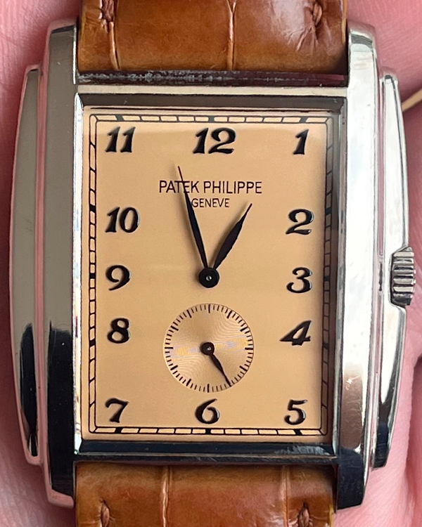 Patek Philippe Gondolo 43MM Salmon Dial Leather Strap (5124G)