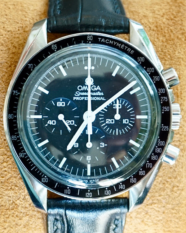 Omega Speedmaster Professional Moonwatch 42MM Black Dial Leather Strap (3570.50.00)