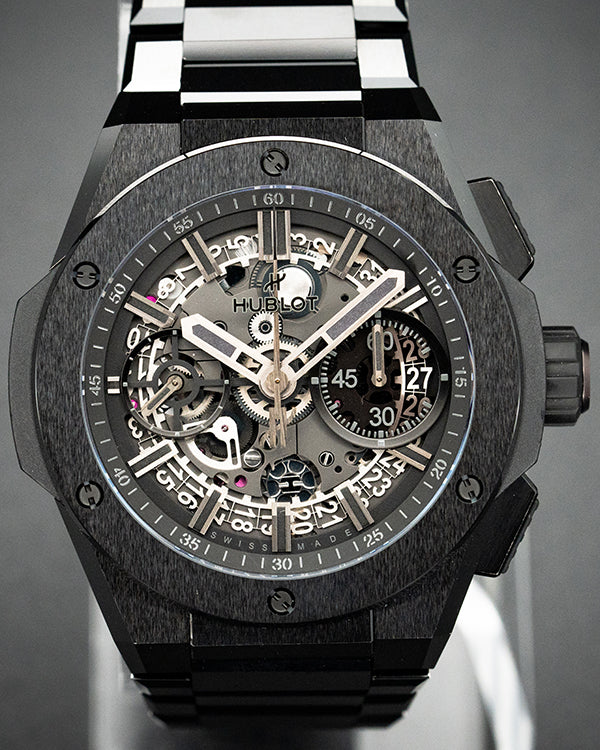 2021 Hublot Big Bang Integral All Black L.E. 42MM Skeleton Dial Ceramic Bracelet (451.CX.1140.CX)