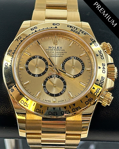 2024 Rolex Cosmograph Daytona 40MM Champagne Dial Yellow Gold Oyster Bracelet (126508)