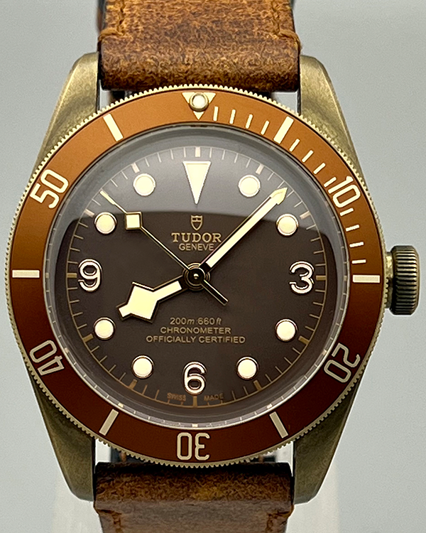 No Reserve - 2019 Tudor Heritage Black Bay Bronze 43MM Brown Dial Leather Strap (79250BM)