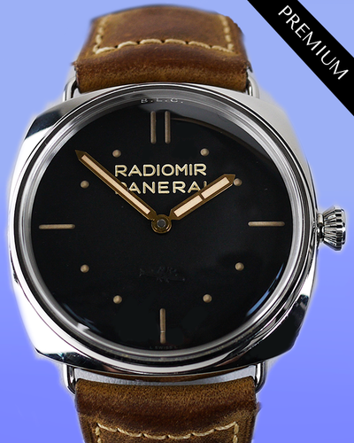 Panerai Radiomir 3 Days S.L.C 47MM Black Dial Leather Strap (PAM00425)