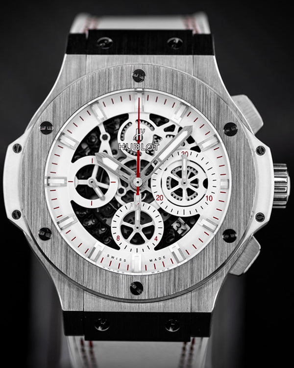 2014 Hublot Big Bang Aero Bang L.E. 44MM Skeleton Dial Leather Strap (311.SE.2113.VR.JDR.14)