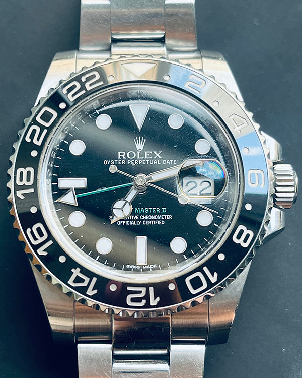 Rolex GMT-Master II 40MM Black Dial Oyster Bracelet (116710LN)