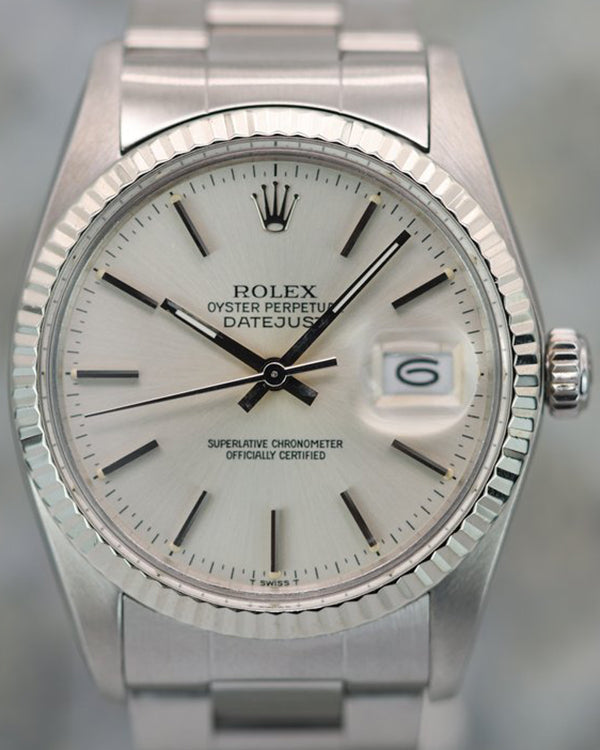 Rolex Datejust 36MM Silver Dial Oyster Bracelet (16014)