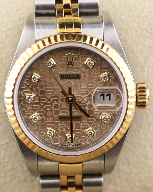 Rolex Lady-Datejust 26MM Champagne "Jubilee" Dial Two-Tone Jubilee Bracelet (79173)