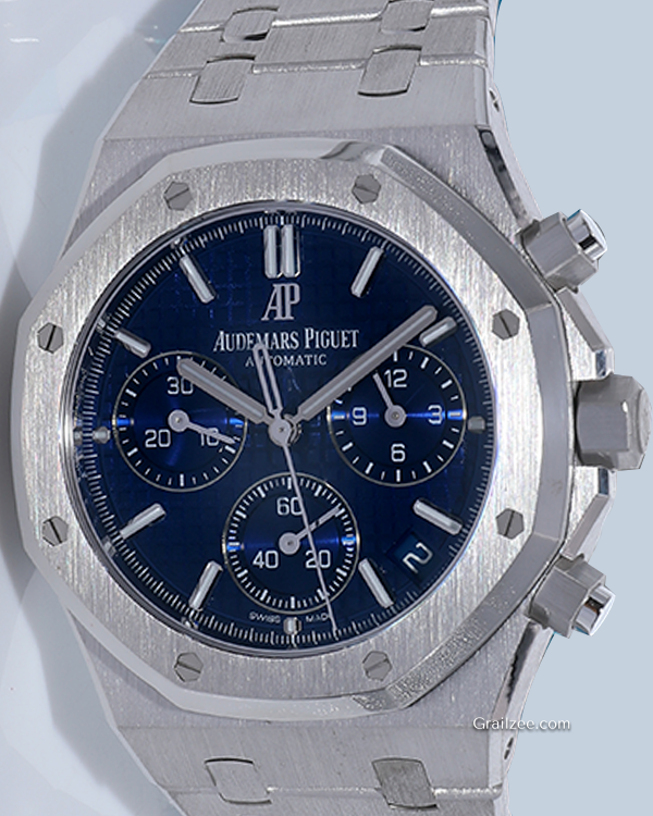 2021 Audemars Piguet Royal Oak Chronograph Japan L.E. 41MM Blue Dial White Gold Bracelet (26239BC.OO.1220BC.01)