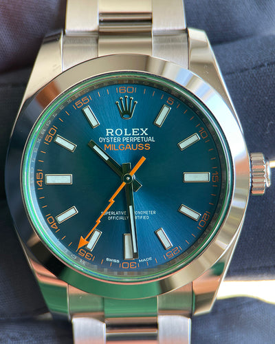 2023 Rolex Milgauss 40MM Blue Dial Oyster Bracelet (116400GV)