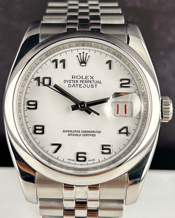 Rolex Datejust 36MM White Dial Jubilee Bracelet (116200)