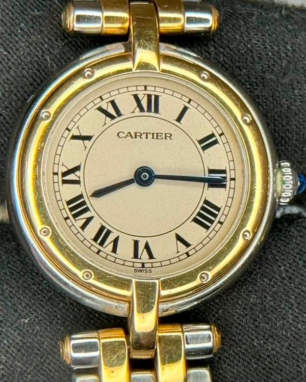 Cartier Panthère Cougar 24MM Quartz White Dial Two-Tone Bracelet (02757)