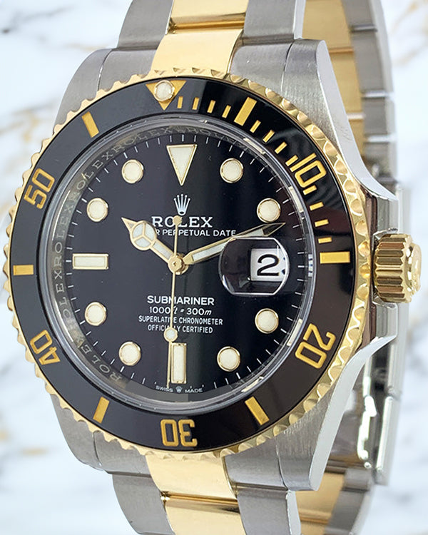 2021 Rolex Submariner Date 41MM Black Dial Two-Tone Oyster Bracelet (126613LN)