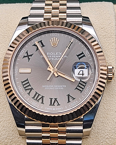 2023 Rolex Datejust "Wimbledon" 41MM Slate Dial Two-Tone Jubilee Bracelet (126331)