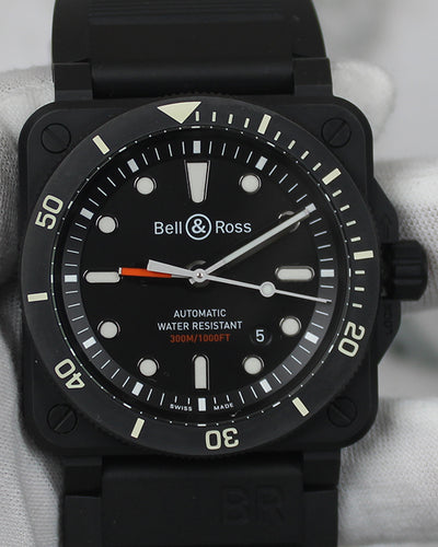 2022 Bell & Ross BR 03-92 Diver 42MM Black Dial Rubber Strap (BR0392-D-BL-CE/SRB)