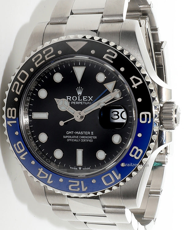 2021 Rolex GMT-Master II "Batman" 40MM Black Dial Oyster Bracelet (126710BLNR)