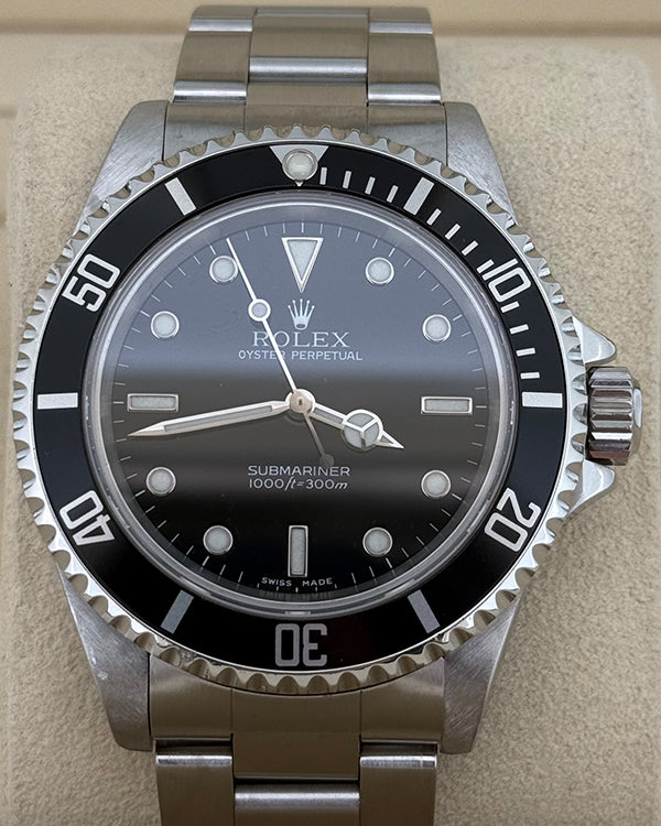 2000 (P Serial) Rolex Submariner No-Date 40MM Black Dial Oyster Bracelet (14060M)