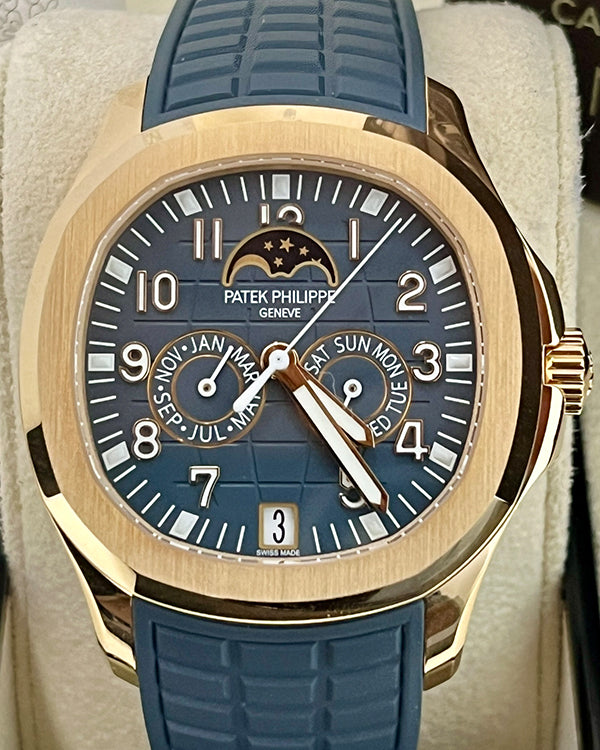 2023 Patek Philippe Aquanaut Luce Annual Calendar 39.9MM Blue Dial Rubber Strap (5261R-001)