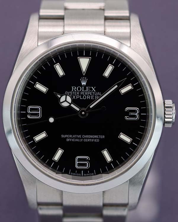 2006 (Z Serial) Rolex Explorer 36MM Black Dial Oyster Bracelet (114270)