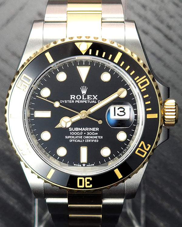 2022 Rolex Submariner Date 41MM Black Dial Two-Tone Oyster Bracelet (126613LN)