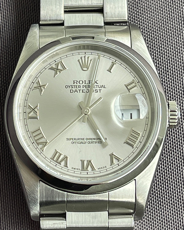 Rolex Datejust 36MM Silver Dial Oyster Bracelet (16200)