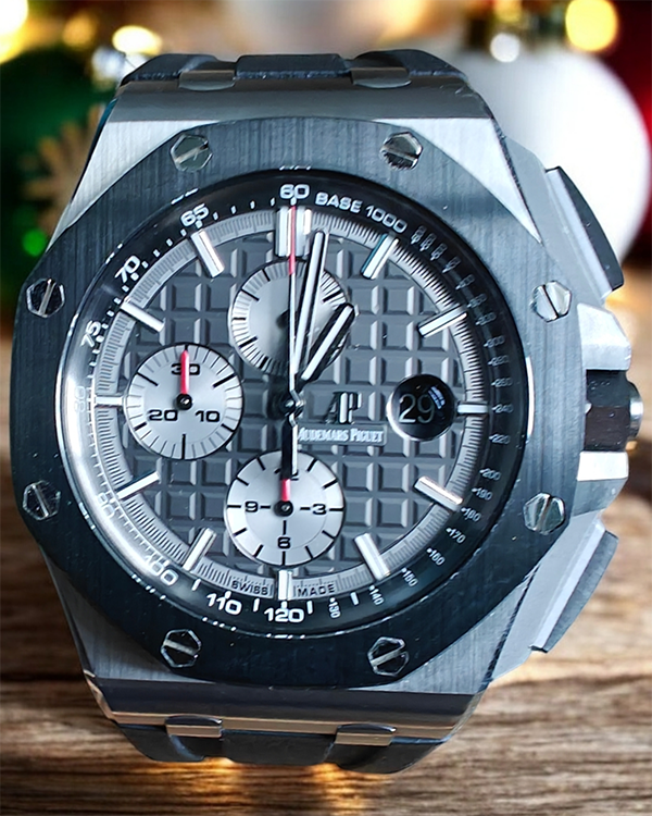 Audemars Piguet Royal Oak Offshore 44MM Grey Dial Rubber Strap (26400IO.OO.A004CA.01.A)