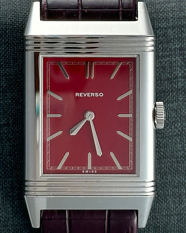 2012 Jaeger-LeCoultre Grande Reverso Ultra Thin Special Edition 46MM Red Dial Leather Strap (Q278856J)