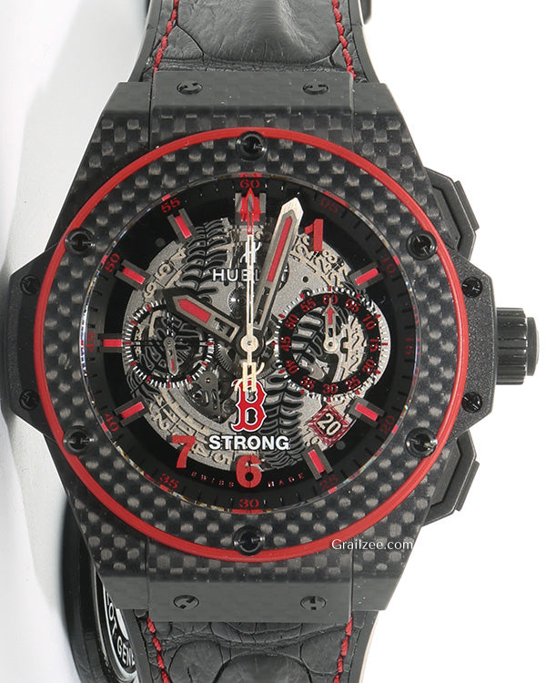 Hublot King Power "David Ortiz Big Papi Boston Red Sox" L.E. 48MM Skeleton Dial Leather Strap (701.QX.0113.HR)