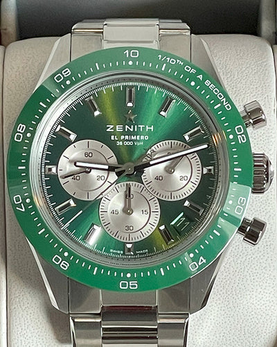 2024 Zenith Chronomaster Sport "Yoshida Special Edition" 41MM Green Dial Steel Bracelet (03.3108.3600/57.M3100)