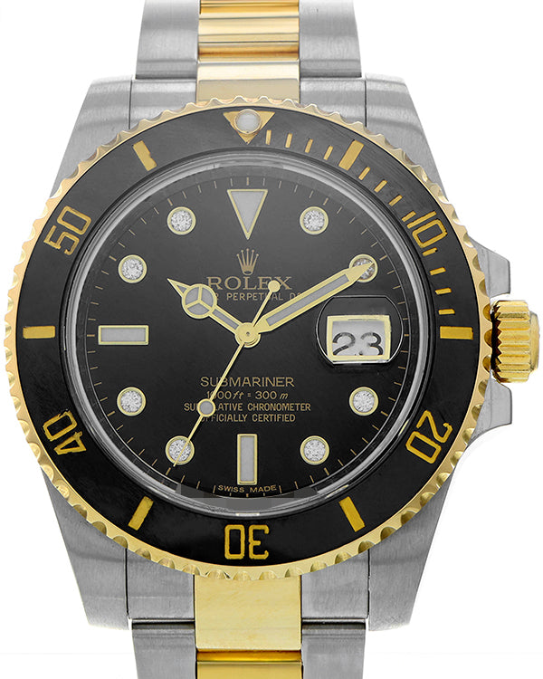 Rolex Submariner Date 40MM Black Dial Two-Tone Oyster Bracelet (116613)