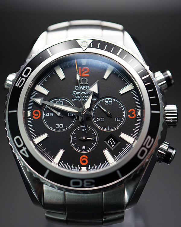 2013 Omega Seamaster Planet Ocean Chronograph 45.5MM Black Dial Steel Bracelet (2210.51.00)