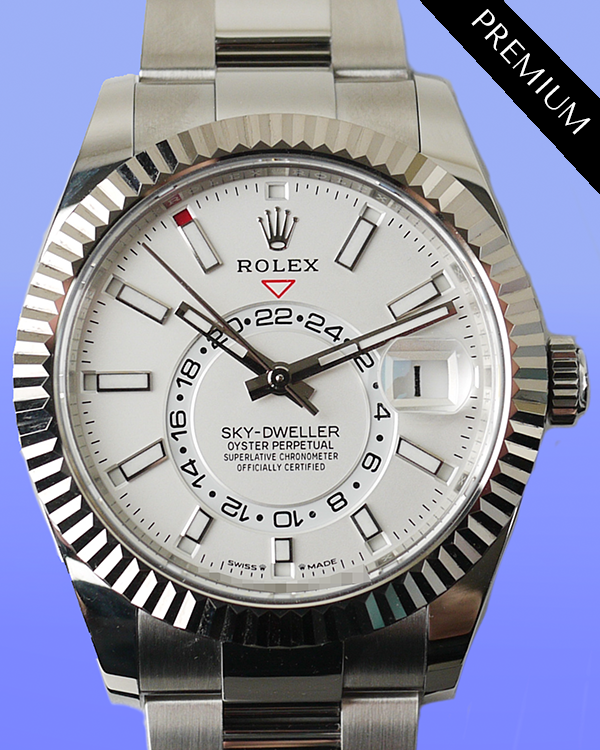 2024 Rolex Sky-Dweller 42MM White Dial Oyster Bracelet (336934)