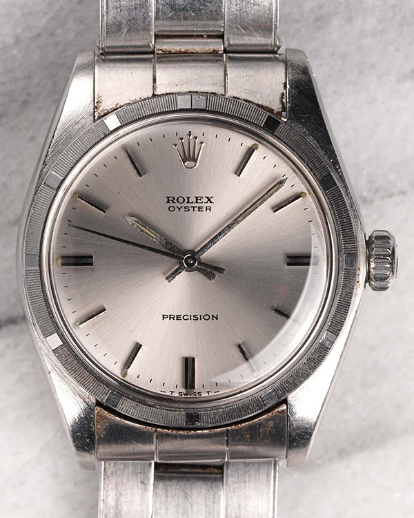 Rolex Oyster Precision 34MM Silver Dial Oyster Bracelet (6427)