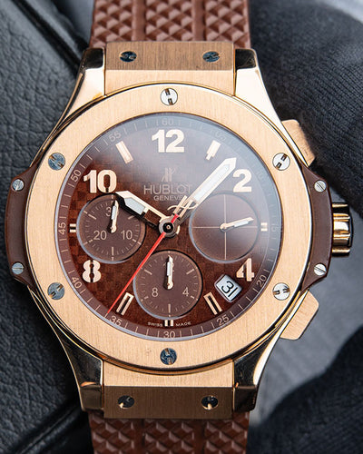 Hublot Big Bang "Cappuccino" 41MM Brown Chocolate Dial Rubber Strap (341.PC.1007.RX.114)