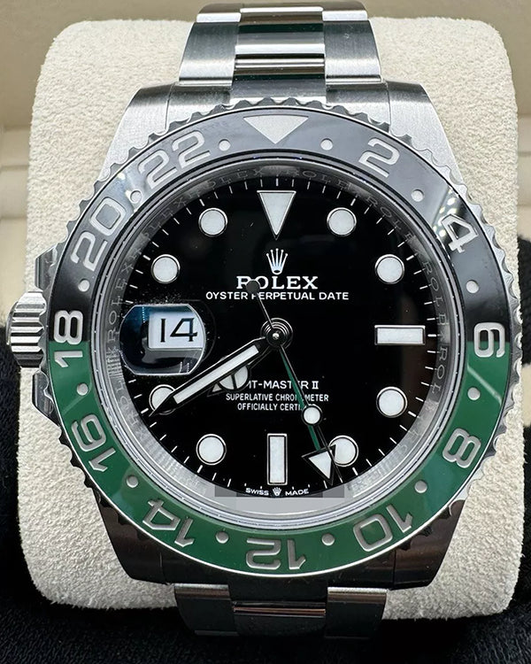 2023 Rolex GMT-Master II "Sprite" 40MM Black Dial Oyster Bracelet (126720VTNR)