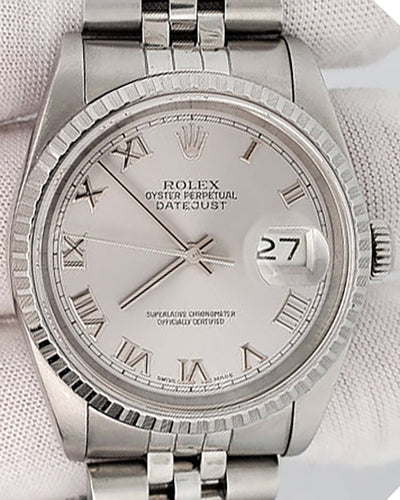 Rolex Datejust 36MM Silver Dial Jubilee Bracelet (16220)