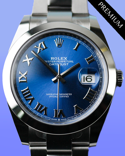 2024 Rolex Datejust 41MM Blue Dial Oyster Bracelet (126300)