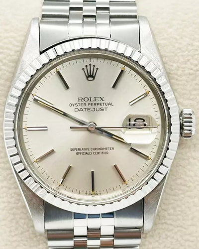 1981 (6.5 mil Serial) Rolex Datejust 36MM Silver Dial Jubilee Bracelet (16030)