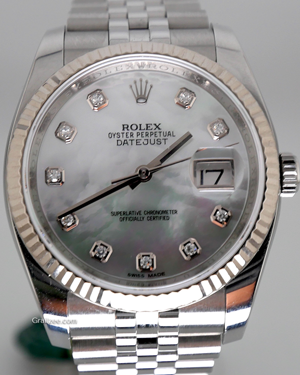 2016 Rolex Datejust 36MM Mother of Pearl Dial Jubilee Bracelet (116234)