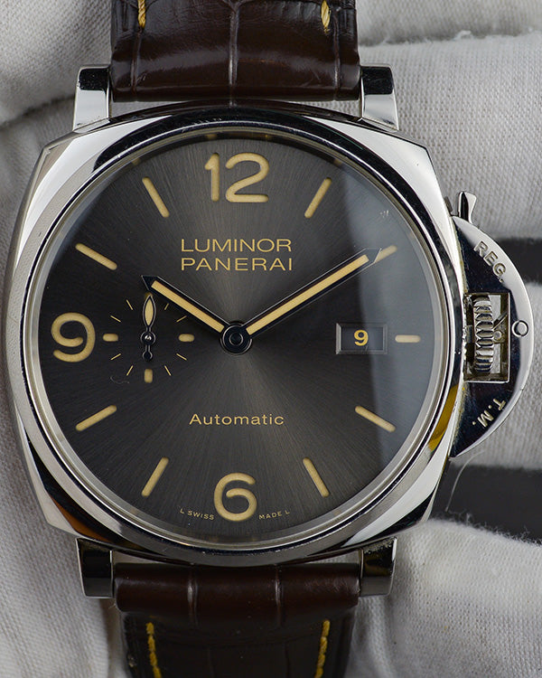 2019 Panerai Luminor Due 45MM Grey Dial Leather Strap (PAM00943)