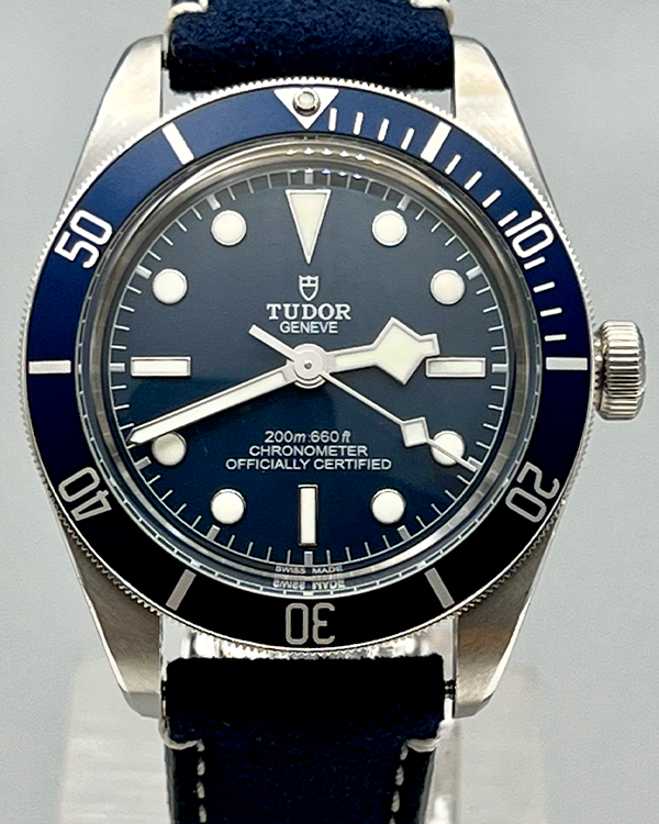 No Reserve - 2020 Tudor Black Bay 58 39MM Blue Dial Leather Strap (79030B)