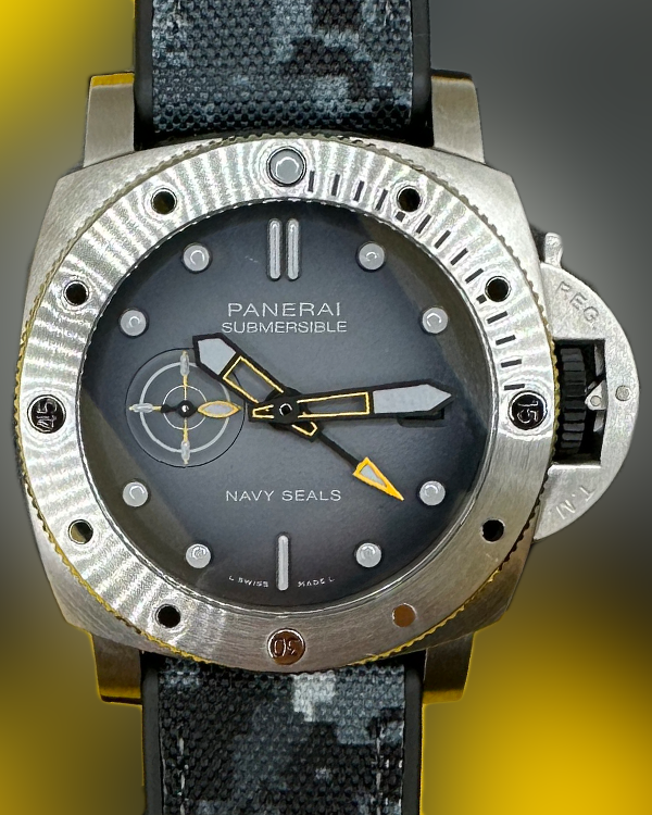 2023 Panerai Submersible GMT Navy Seals 44MM Steel Grey Dial (PAM01323)