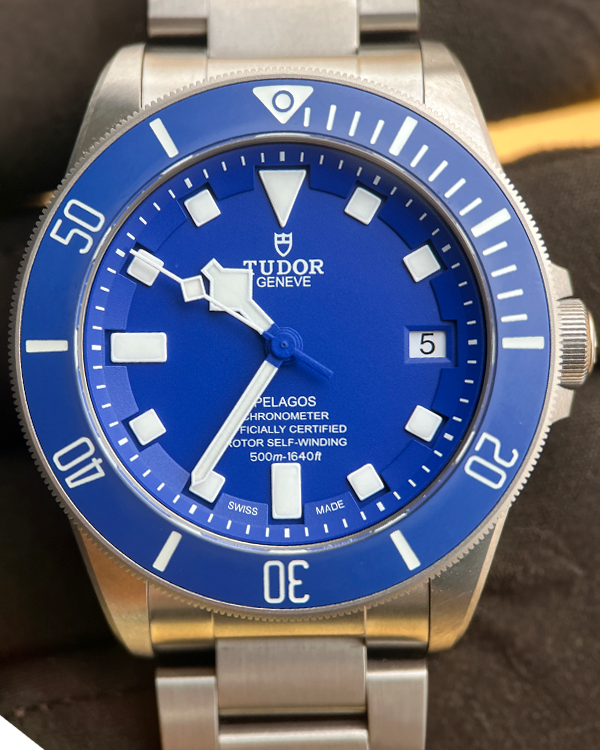 2021 Tudor Pelagos 42MM Blue Dial Titanium Bracelet (25600TB)