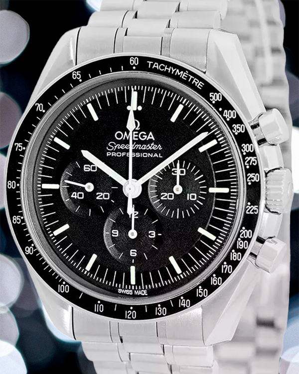 2023 Omega Speedmaster Professional Moonwatch 42MM Black Dial Steel Bracelet (310.30.42.50.01.002)