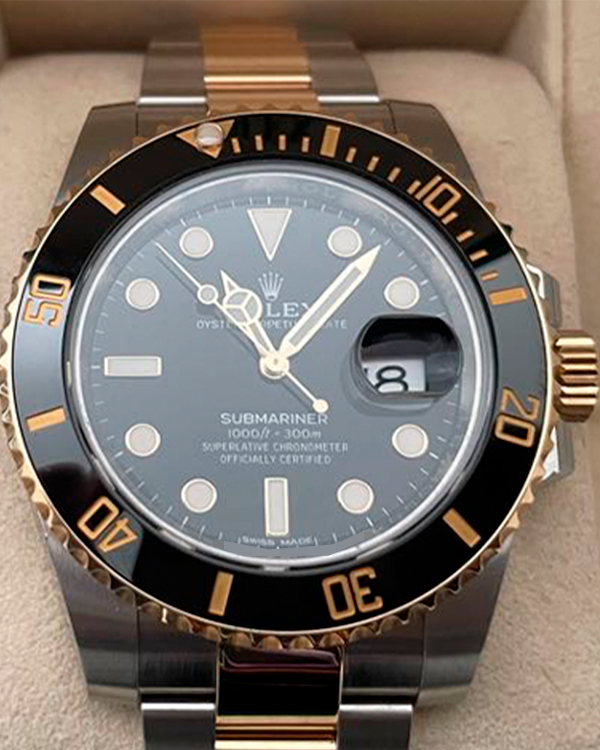 2019 Rolex Submariner Date 40MM Black Dial Two-Tone Oyster Bracelet (116613LN)